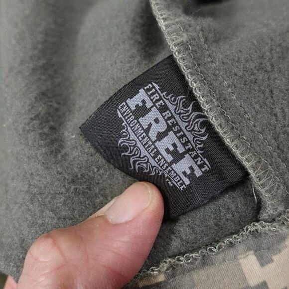 Massif Free IWOL Jacket Mens Medium ACU Camo Flame Resistant Fleece Lined USA - Picture 10 of 11